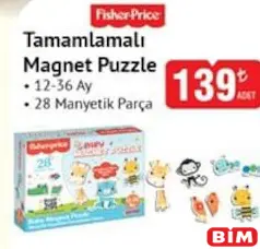 FİSHER PRİCE TAMAMLAMALI MAGNET PUZZLE fiyat ve kampanya bilgisi